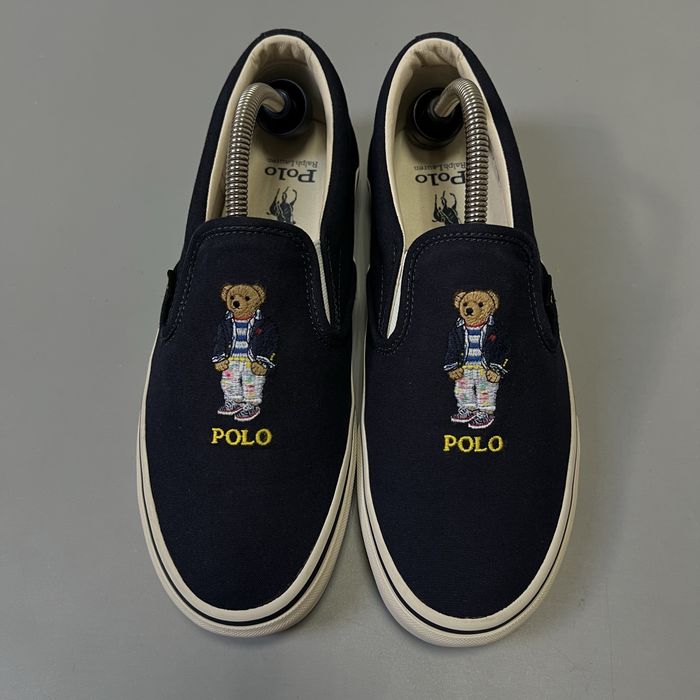 Polo Bear Ralph Lauren оригинал кеды слипоны мужские кроссовки мишка ральф лаурен  размер 41