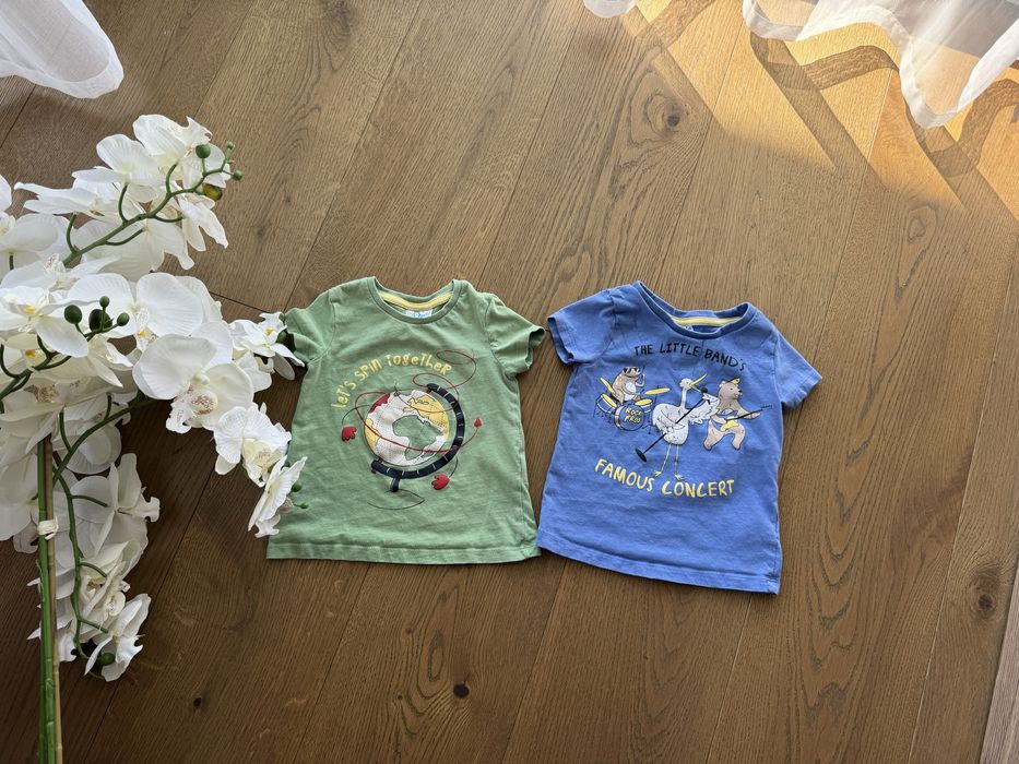 Komplet t shirt dla chłopca So cute 80 cm bawełna zestaw