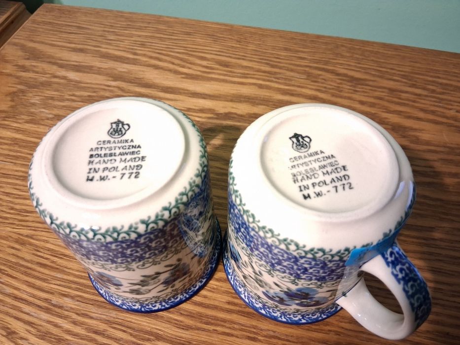 2 kubki klasyczne 250ml GAT1 Ceramika Artystyczna Boleslawiec