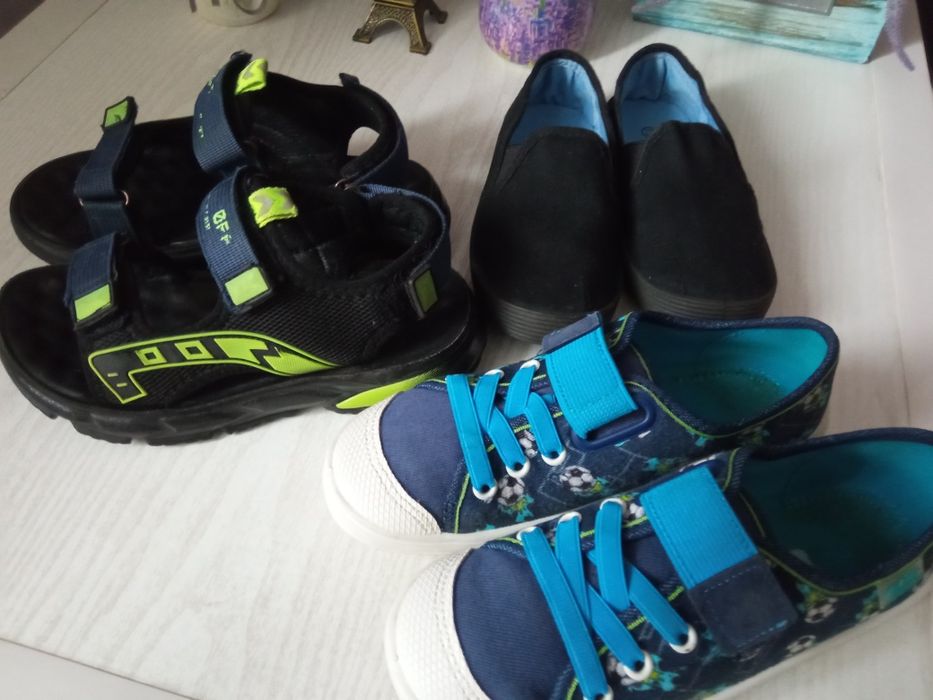 Босоножки для мальчика р 33 на ножку 19,5-20см кеды тапки