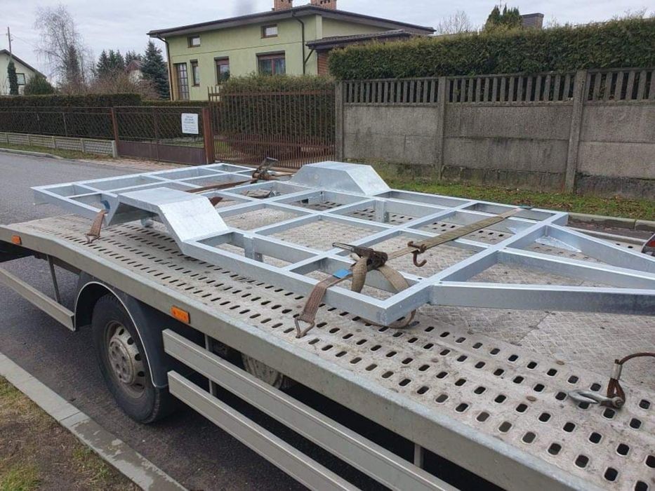 Mocna przyczepa platforma 306x160 750 DMC – kamper quad motocykl