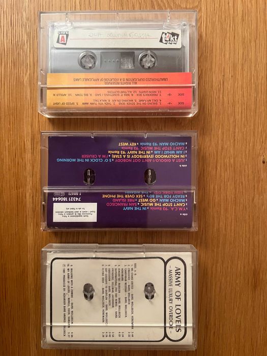 kasety magnetofonowe - OMD, Village People, Army of Lovers - lata 90