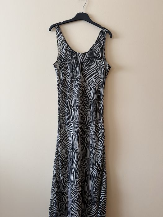 Vestido transparencia S zebra