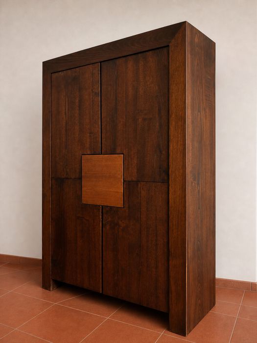 Movel de sala 120x180 em madeira de castanho maciço