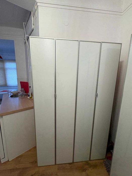 Móvel / Armário IKEA BESTA Duplo  - cor Bétula c/ Portas Vidro (120x42x192 cm) - 5 unidades disponíveis