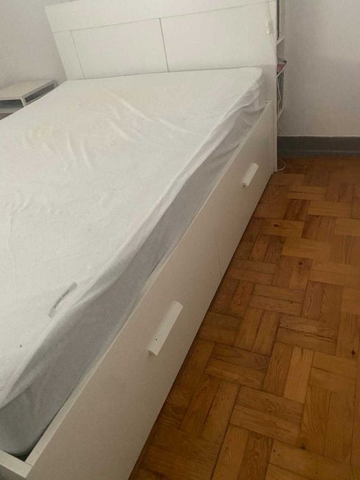 cama casal ikea cor branca