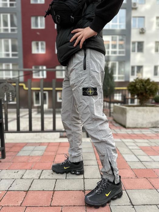 ХИТ! Штаны нейлон карго Stone Island. Нейлоновые стон айленд.