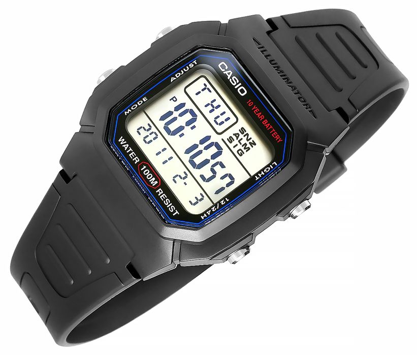 Zegarek Męski CASIO W-800H-1AVES + BOX