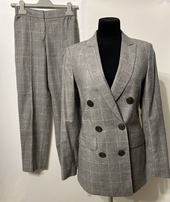 Massimo Dutti брючний костюм, піджак і штани шерстяний