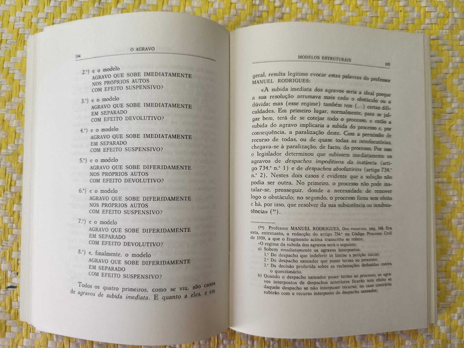 O agravo e o seu regime de subida - Fernando Luso Soares