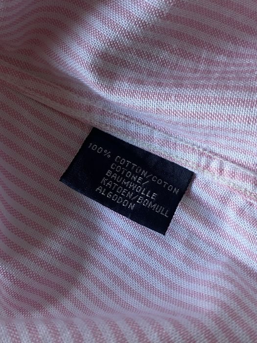Ralph Lauren Striped Shirt Pink/White рубашка в полоску ральф лаурен