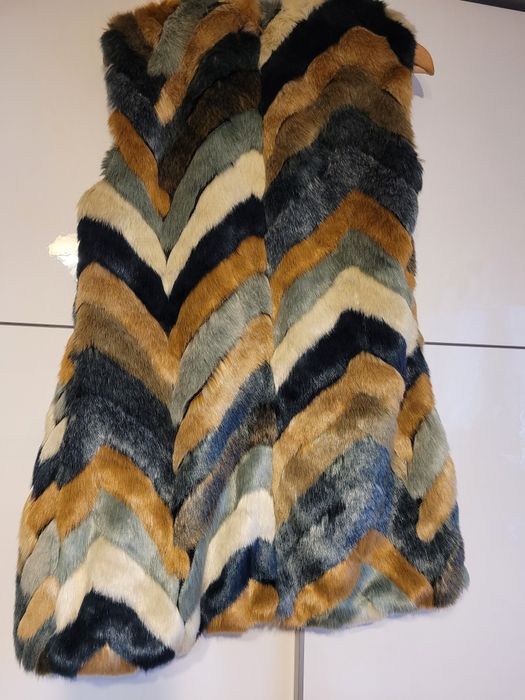 Futro print jesienny