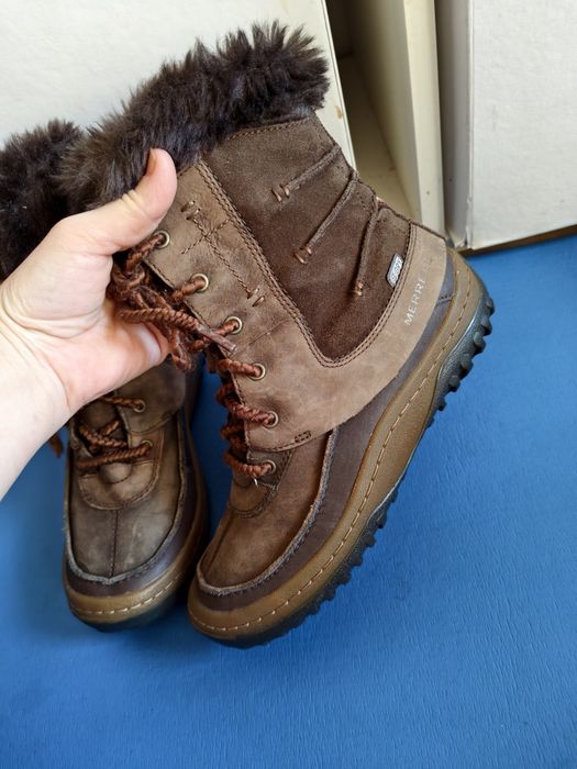 Buty damskie skórzane ocieplane Merrell