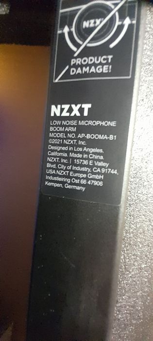 NZXT Ramię wysięgnika mikrofonu strumieniowego