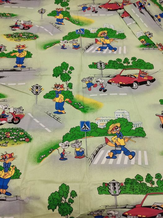 Постільна білизна дитяча з малюнком (з м/ф Леопольд)
