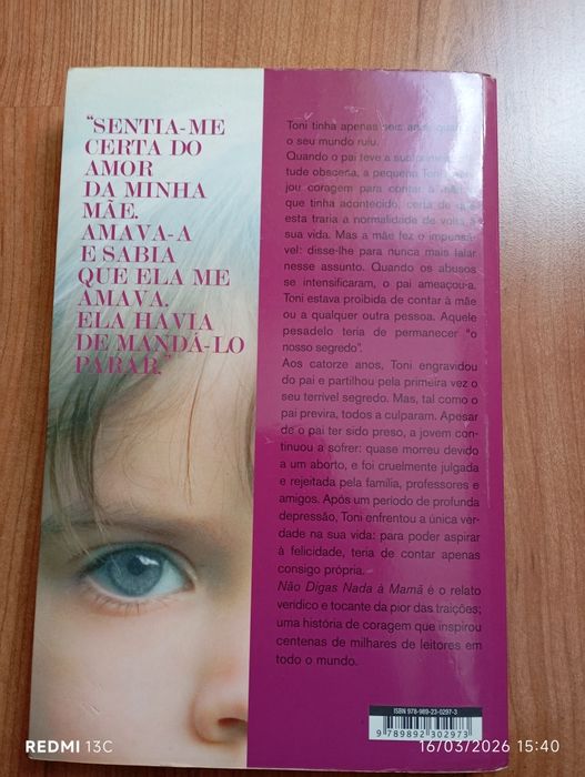 Livro "não digas nada a mama"