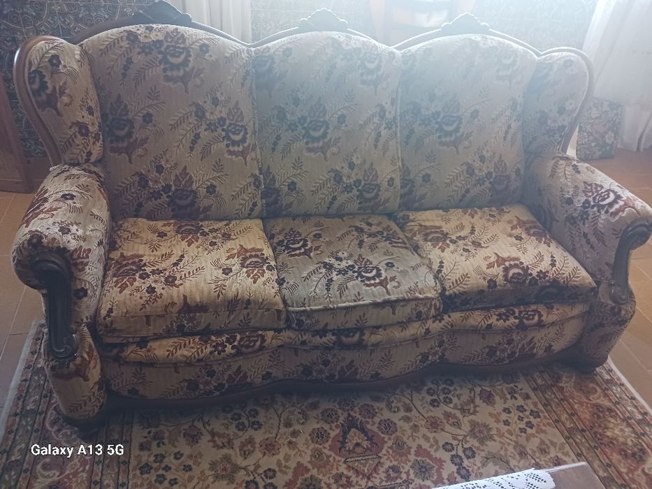 Conjunto de sofas com sofa cama