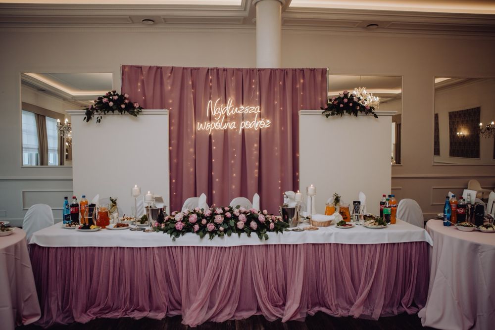 Napis LED - Najdluższa wspólna podróż neon ślubny