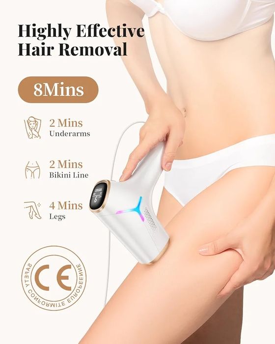 Dispositivo de remoção de cabelo a laser Haarlosy IPL para mulheres e