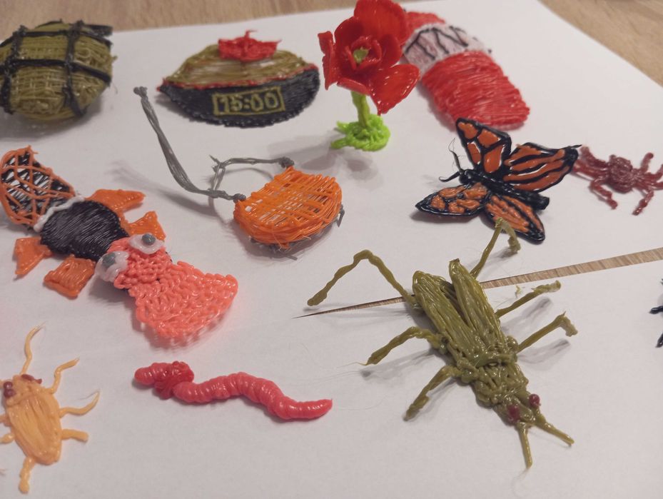 Oryginalne ozdoby,zabawki wykonane długopisem 3D