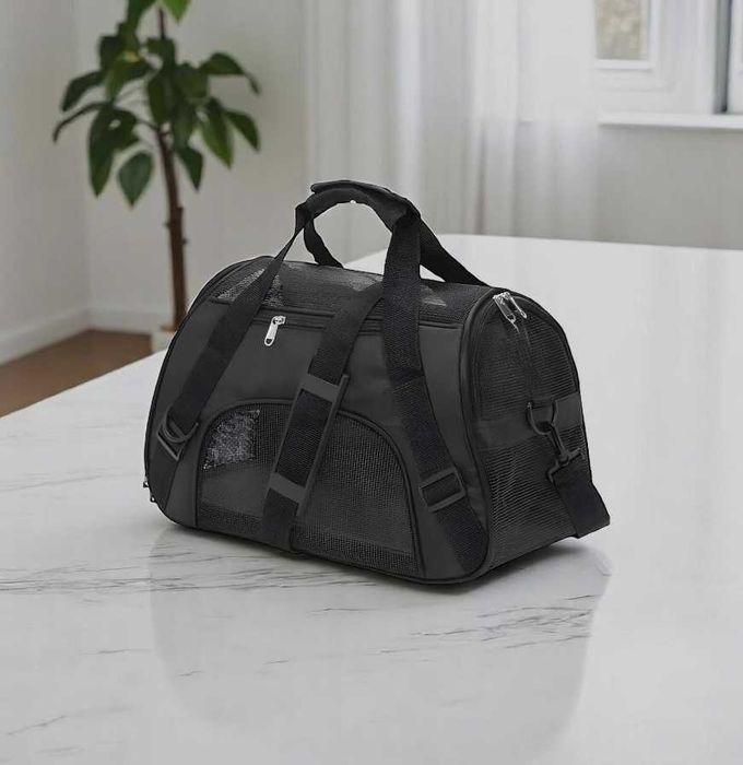 Transporter dla kota psa torba transportowa z paskiem 9kg wentylacja