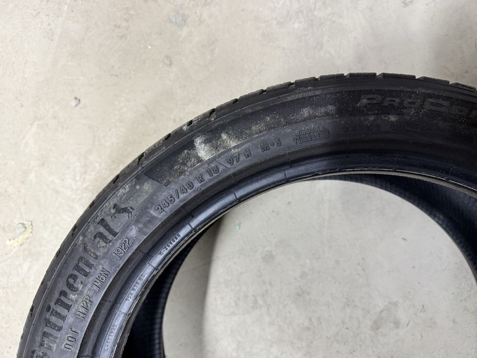 Шины 245/40 R18 Continental и Firestone (пары 2+2)