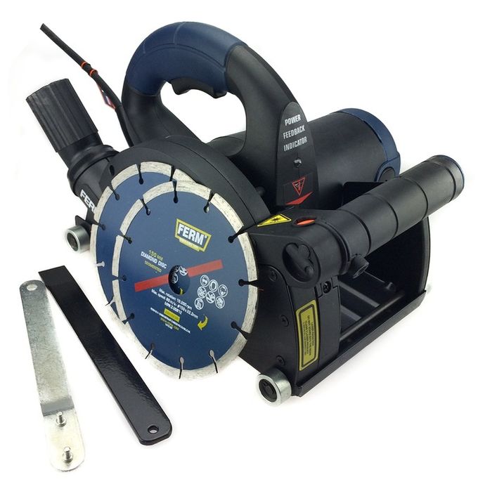 Bruzdownica Ferm 1600w, 150mm Laser, Rolki- Zestaw