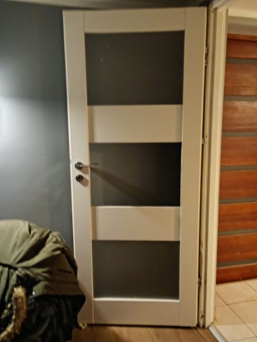 Drzwi 80 lewe białe