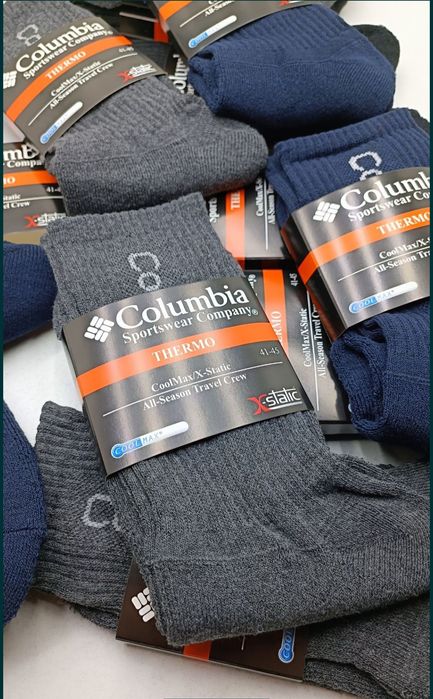Термо носки Columbia 6пар 280 грн.