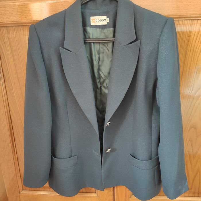 Blazer cinza com brilhos 46