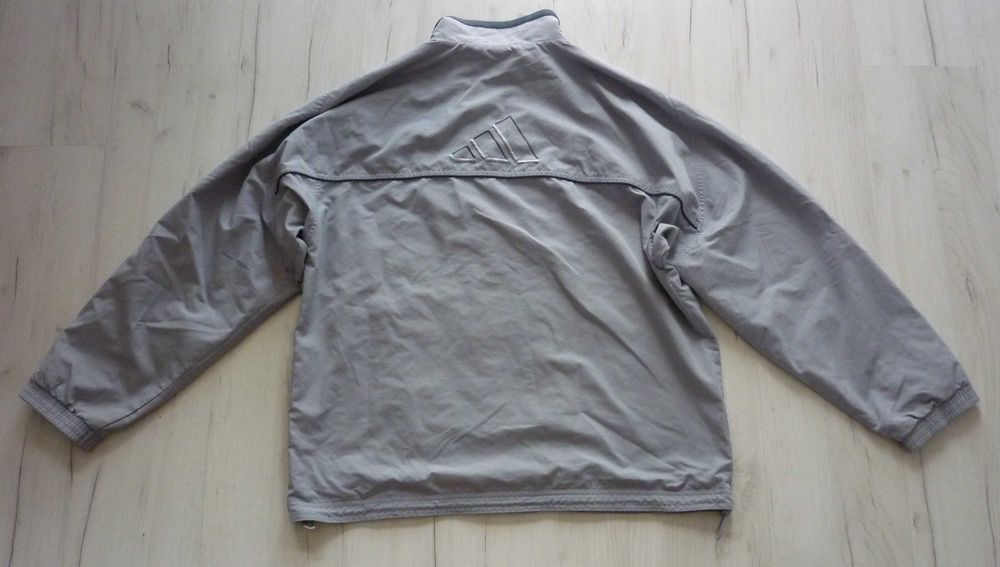 Ładna męska bluza rozpinana ADIDAS zip rozmiar M szara