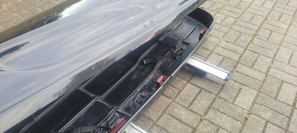 Box  dachowy Mont Blanc Triton 450 + bagażnik belki poprzeczne Thule