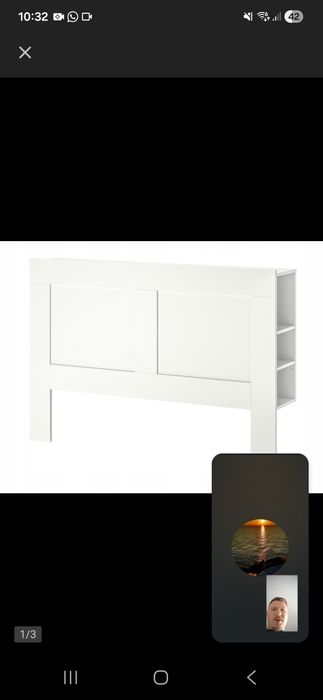 Ikea zagłówek łóżka Brimnes