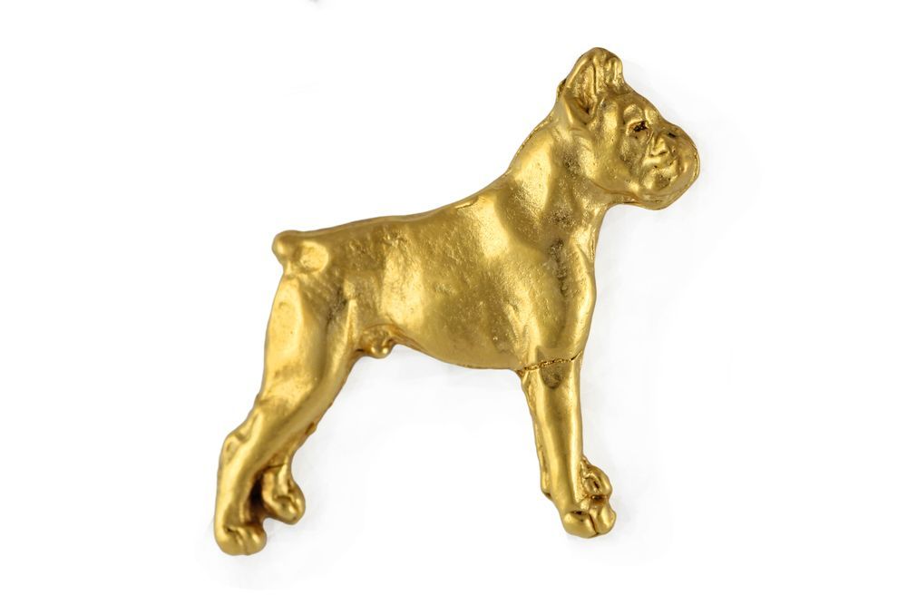 Bokser pin pozłocony Art-Dog