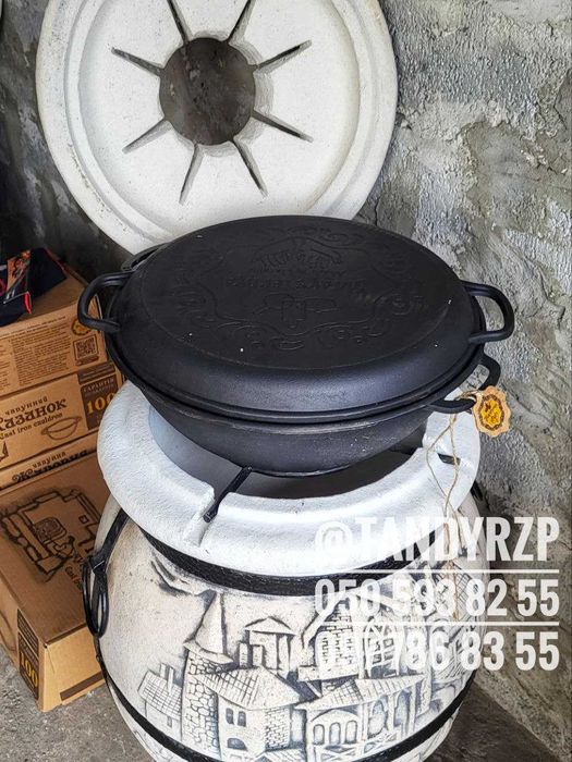 Казан чугунный от 5- 12 л с крышкой и сковородой. Чавунні КАЗАНИ
