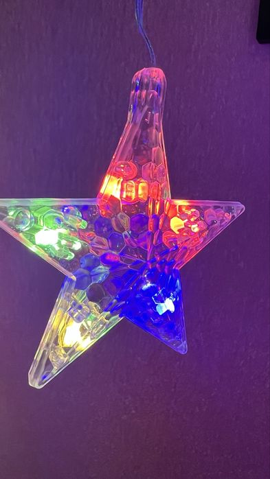 Гірлянда штора Зірки