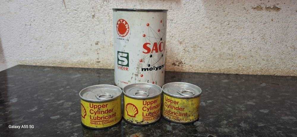Latas lubrificantes Shell automobila  [ler descrição do anúncio]