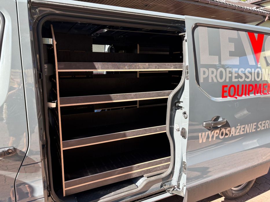 Regały Opel Vivaro M zabudowa warsztatowa z sklejki laminowanej 50CM