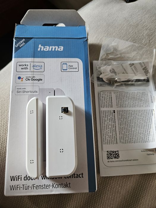 Czujnik Hama otwarcia okna drzwi WiFi aplikacja