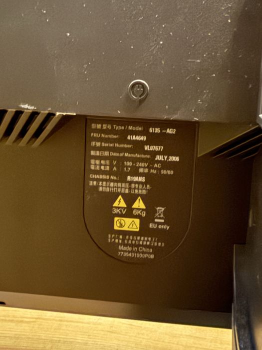 Новий монітор Lenovo 19″ 6135-AG2 | 5:4 | VGA | Не використовувався