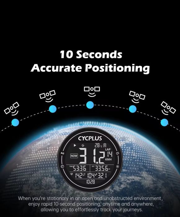 Велокомп'ютер GPS Cycplus M2 +(оновлена версія) гарантія