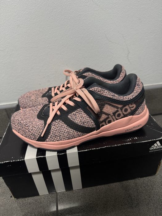 damskie buty sportowe, adidasy Adidas Crazy train Cloudfoam, rozmiar 36, pudrowy róż / łososiowy