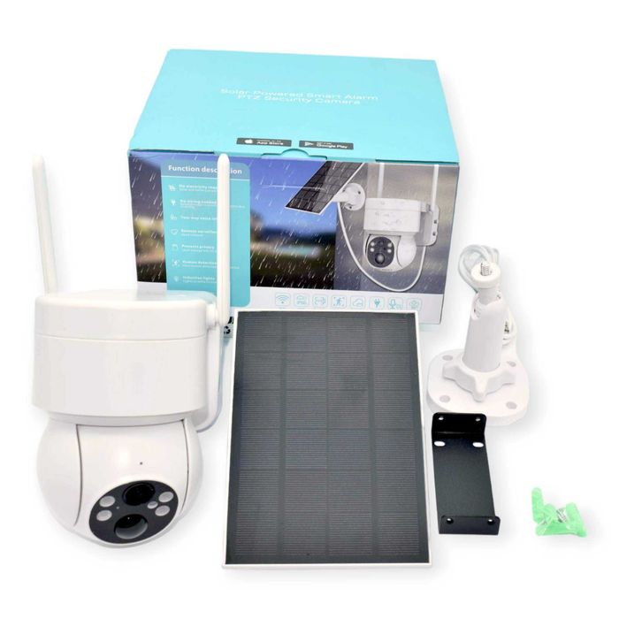 Câmara de Vigilância Solar & WiFi - Segurança 360º Vídeo HD  C bateria