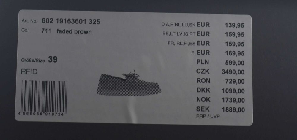 Nowe mokasyny Marc O'Polo roz. 39