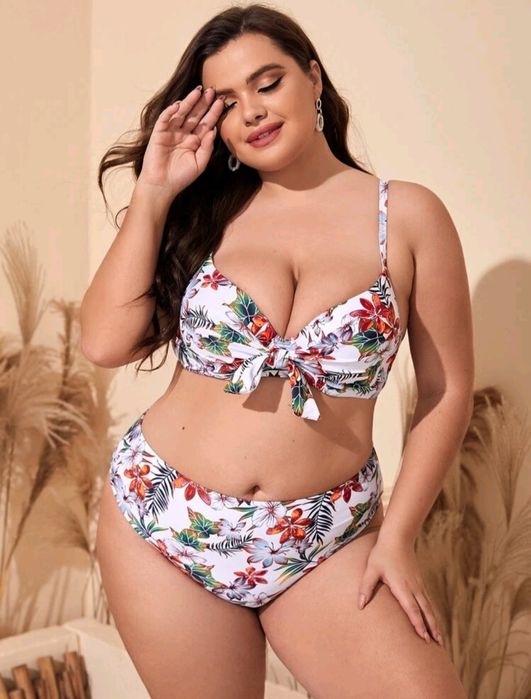 Cueca bikini flores 3XL NOVA