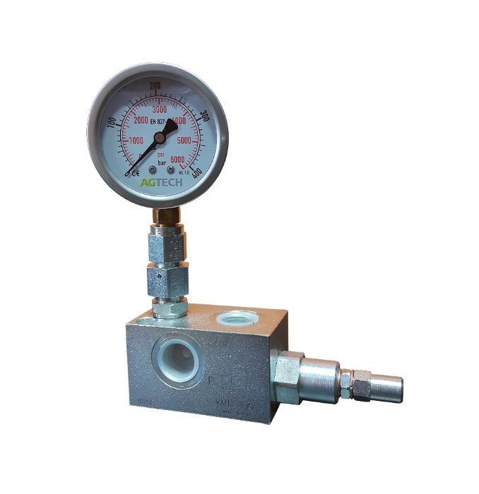 Zawór Hydrauliczny Przelewowy 3/4 120L MANOMETR 400 [8034]