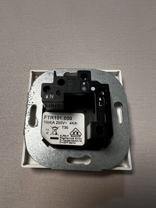 Termostat pokojowy ALRE FTR 101.000#00 podtynkowy mechaniczny