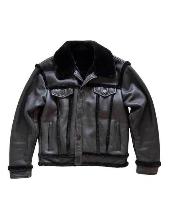 Sandro натуральна дубленка