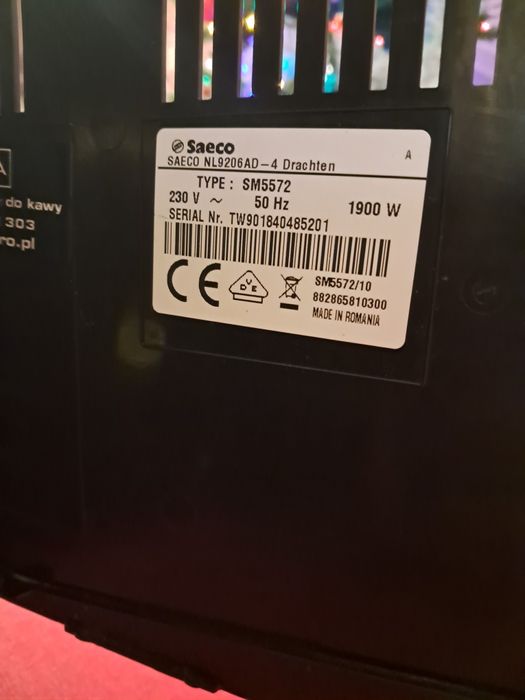 Ekspres Saeco Pico Baristo Deluxe (uszkodzony)