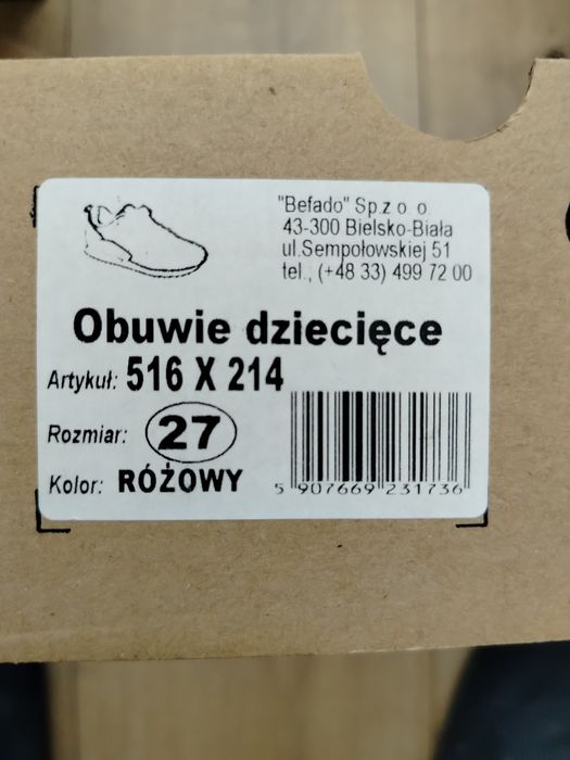 Dziecięce buty sportowe STYLE BEFADO